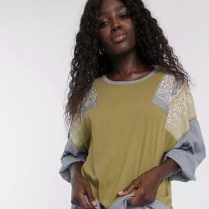 We the Free patchwork top